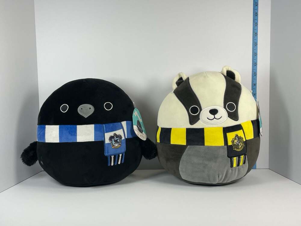 Harry Potter Ravenclaw Raven & Hufflepuff Badger Squishmallow